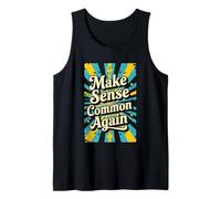 Make Sense Common Again Retro Wisdom Tank Top
