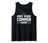 Make Sense Common Again Sarcastic Political Sarcasm Humor Tank Top