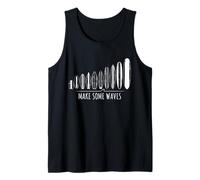 Make Some Waves Surfer Surfboards Surfing Boy Girl SUP Surf Tank Top