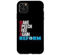 Make Speech Free Again - Reform UK political Satire Case for iPhone 11 Pro Max