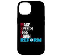 Make Speech Free Again - Reform UK political Satire Case for iPhone 14