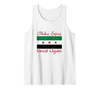 Make Syria Great Again Syrian Flag Freedom Democracy Tank Top