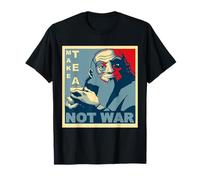 Make Tea Not War - Peaceful Samurai Tea Drinker T Shirt - T-Shirt