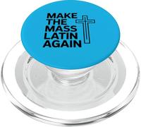 Make The Mass Latin Again Traditional Catholic Cross PopSockets PopGrip for MagSafe