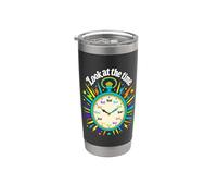 Make Time to Read Bookworm Pocket Watch Stainless Steel Insulated Tumbler