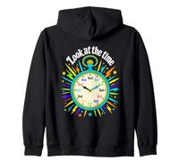 Make Time To Read Bookworm Pocket Watch Zip Hoodie