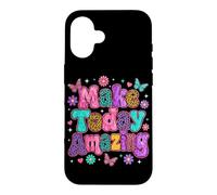 Make Today Amazing Butterflies Leoprint Colourful Happy Case for iPhone 16