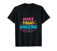 Make Today Amazing Fireworks and Confetti Graphic T-Shirt