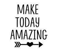 Make Today Amazing Vinyl Decals Wall Stickers Removable Wall Sticker Art Decoration DIY Home Decor Classroom Wallpaper Small - 28x32cm