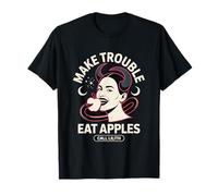 Make Trouble Eat Apples Call Lilith Demon Queen Witchy Goth T-Shirt