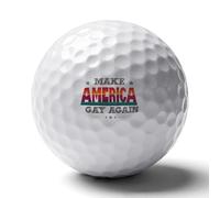 Make U.S.A. Gay Again Golf Balls Rubber Practice for Training for Backyard Beginner