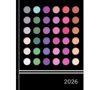 Make up artist appointment book 2026: Hardcover MUA 2026 appointment book with Face Charts: Yearly overview / Month to view calendar / Daily ... min slots. 6am - 9pm) Contacts & Lined Notes.
