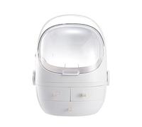 Make Up Bag Fashion Creative Portable Multifunctional Cosmetic Box Makeup Storage Box Women's Cosmetic Box Jewelry Box Perfume Organizer(A,Medium) (A Large)