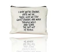 Make Up Bag Friendship Gifts for Women Best Friend, Funny Birthday Pamper Gifts Small Travel Gifts for Best Friend, Retirement Gifts Thinking of You Gifts Birthday Gifts Idea for Friend Bestie Sister