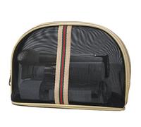 Make up Bag Mesh Cosmetic Bag Portable Toiletry Bag Transparent Toiletry Bag Black Can Organize Cosmetics Skin Care Product Toiletries Small(Style 4,S)