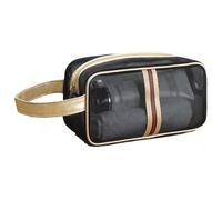 Make up Bag Mesh Cosmetic Bag Portable Toiletry Bag Transparent Toiletry Bag Black Can Organize Cosmetics Skin Care Product Toiletries Small(Style 4,M)