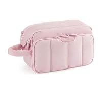 Make up Bag Portable Storage Cotton Makeup Bag Travel Cosmetic Storage Bag Fluffy Toiletry Bag Can Organize Skin Care Products Cosmetics Small(Rose)