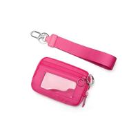 Make up Bag Wallet RFID Compact Wallets Women Design-by Carry All Outdoor Wristlet Wallet Zipper Coin Pocket Purse Makeup Bag Halloween Small(Rose Red)