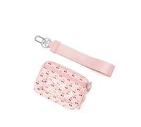 Make up Bag Wallet RFID Compact Wallets Women Design-By Carry All Outdoor Wristlet Wallet Zipper Coin Pocket Purse Makeup Bag Halloween Small(Cherry)