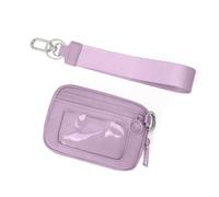 Make up Bag Wallet RFID Compact Wallets Women Design-By Carry All Outdoor Wristlet Wallet Zipper Coin Pocket Purse Makeup Bag Halloween Travel(Light Purple)