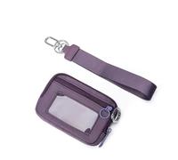 Make up Bag Wallet RFID Compact Wallets Women Design-by Carry All Outdoor Wristlet Wallet Zipper Coin Pocket Purse Makeup Bag Halloween Travel(Cloud Purple)