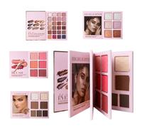 Make-Up Book Palette - 43 Colours Cosmetics, Glitter Blush Palette for the Face - For Daily Use Party Birthday Dates Photo Shoots Wedding Event Work Women Brides
