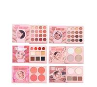 Make-up Book Palette, Long Lasting and Glare Highlighter Powder - Book Style Bronzer Highlighter Make-Up, for Girls, Beginners, Birthday, Valentine's Day, Wedding, Dating, Holiday Party