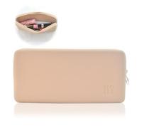 Make Up Brush Bag Silicone, Portable Cosmetic Bag, Portable Cosmetic Bag with Adhesive Tape, Large Makeup Bag, Brush Cosmetic Bag, Cosmetic Bag Organiser (Khaki), pink