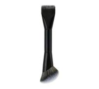 Make Up Brush, Foundation Brush for Foundation Liquids, Soft Double-Sided Contour Brush with Wooden Handle
