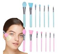 Make Up Brush - Silicone Makeup Brush | Makeup Brishes | Lip Applicator Set Of 14 | Professional Cosmetic Make Up Set | Eyeshadow Applying Kit For Cream | Brushes Sets