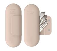 Make Up Brush Storage, Travel Essentials Make Up Bag, Silicone, Magnetic Anti Falling Out Brush Storage, Make Up Holder, Travel Essentials Organiser (A)