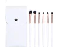 Make up Brushes,Blush Brush,Makeup Brushes Set,Makeup Brushes, 6 x cosmetic brush set, portable, with eye shadow, eyebrow brush, eye makeup tool(White)