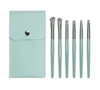 Make up Brushes,Blush Brush,Makeup Brushes Set,Makeup Brushes, 6 x cosmetic brush set, portable, with eye shadow, eyebrow brush, eye makeup tool(Green)