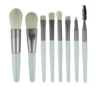 Make up Brushes,Blush Brush,Makeup Brushes Set,Makeup Brushes, 8 mini makeup brushes, convenient travel powder, eye shadow brush, multifunctional beauty tools(Green)