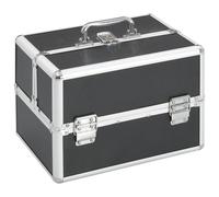 Make-up Case 22x30x21 cm Black Aluminium