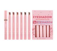 Make-Up Eyeshadow Pencil, Waterproof Creamy Cosmetic Stick, Easy Mixing Eye Colour, 6 x Smudge Proof Formula, Vivid Pigment Tones, Portable Eye Make-Up Tool for Professionals and the T