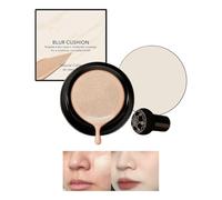 Make-Up Foundation Cushion Moisturising with Long-Lasting Effect and Waterproof Cushion Foundation in Mushroom Shape for Women for Sensitive Skin as well as for Commuting, Wedding, Stage, Time of Day