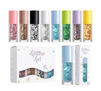 Make-up Glitter | Long-lasting Shimmer and a Sparkling Shine - Glitter Gel for the Face and Body - For Women, Men, Children, Girls And, Party & Carnival Parade, Concert, Football Sp