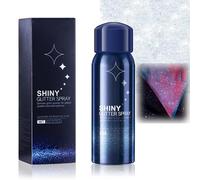 Make Up Glitter Spray for Face, Hair and Body, Navy Bottle, 60 ml | Wide Application Format, Removable Cap And Outer Carton, Compact For Festivals, Parties And Stage Events