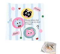 Make Up Handkerchief, Lens Protector, Portable Cosmetic Bag Cover, Soft Foldable Fabric Packaging for Lens, Makeup Brushes, Beauty , Travel Friendly Bag for Safe, multicoloured, C, See