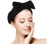 Make-Up Headband for Make-Up, Wash Headband for Women with Bows, Women's Hair Band, for Shower, Beauty Care, Wellness, Care, Training, Fitness Exercises, Makeup and