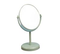 Make-Up Mirror Desktop Makeup Mirror Women's Dressing Table Rotatable Single Side HD Oval Mirror Portable Handheld Refill Mirror Makeup Tools Make Up Mirror Travel(Green)