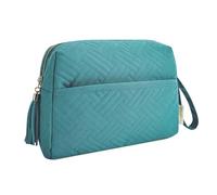 Make Up Organiser Cosmetic Bag Toiletry Bag Storage Bag Cosmetic Storage Bag Portable Hand Held Dry and Wet Separation Large Capacity Perfect for Weekend and Holiday Packing (Green, A)
