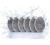 Make-Up Pads Reusable Set/Makeup Remover Pads/Microfibre Cleaning Pads Face/Super Soft, Skin-Friendly/Hypoallergenic/Sustainable, Environmentally Friendly (White 12 x 8 cm, Pack of 3)