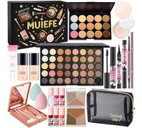 Make Up Set, Makeup Starter Kit for Women & Teenage Girls, All in One Makeup Gift Set Bundle Includes Foundation Face Primer Eyeshadow Contour Palette Lip Gloss Eyebrow Pencil Mascara Cosmetic Brush