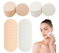 Make up Sponge Makeup Sponges, 24PCS 2.2 Inch Round Make up Sponge Puff, Dry and Wet Soft Latex Makeup Applicator Blender, Washable Reusable Cosmetic Sponges