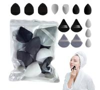 Make-Up Sponge Set - Soft Beauty Puff, Complexion Blender, Colourful Foundation Tool | Latex- Cosmetic Applicator, Reusable Facial Leaves for Girls, Teenag