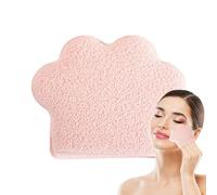 Make Up Sponges for Face Cleaning - Cat Paw Shape Enlarged Skin Exfoliator Sponge,Manual Enlarged Scrubbing Pads Cosmetic Removal Towels for Travel