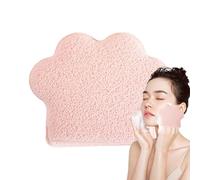 Make-Up Sponges for Facial Cleansing, Face Wash Sponge, Cat Paw Shape, Enlarged Skin Colour Sponge, Cosmetic Removal Wipes of the Type Glove for Bath Accessories