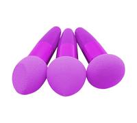 Make Up Spuges - Many 3 High Density Beauty Sponges with Handles | Portable Cosmetic Foundation Blush Concealer Tool Ideal for Travel and Makeup Routine for Women